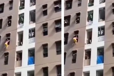 Viral Wanita Gelantungan di Lantai 5 Rusun Rorotan, Ternyata Ini Penyebabnya
