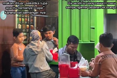 Salut! Bocah Kelas 1 SD Gigih Bantu Ayah Jualan Minuman Sampai Larut Malam, Banjir Pujian