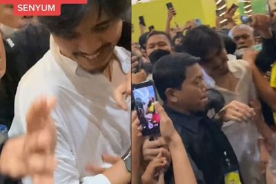 Duta SO7 Tetap Full Senyum Meski Didorong-dorong Fans saat Comeback Tampil di Jakarta