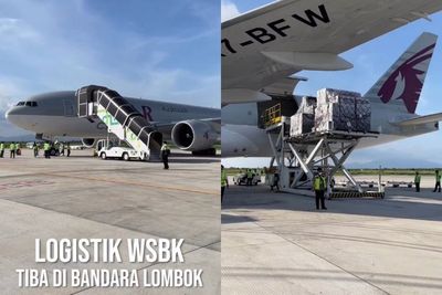 Gelaran WSBK Mandalika Semakin Dekat, Motor Para Pebalap Sudah Tiba di Lombok