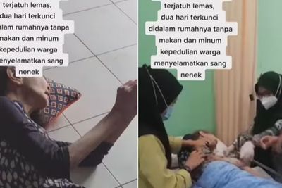 Pilu! Nenek Sebatang Kara 2 Hari Terkunci di Rumah, Tergeletak Lemas Diselamatkan Tetangga