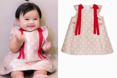 Mau Beli Dress Polkadot yang Dipakai Ameena, Harus Puasa Sebulan Dulu! Segini Harganya