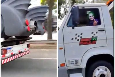 Momen saat Joker Curi Batmobile dari Batman