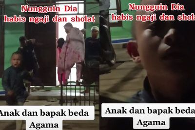 Viral Bapak Setia Nunggu Anak Salat dan Ngaji padahal Beda Agama, Banjir Pujian