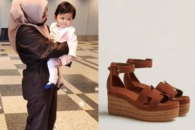 Aurel Pakai Wedges Hermes Kulit Kambing Hampir Rp10 Juta, Netizen: Ada yang KW Gak Ya?