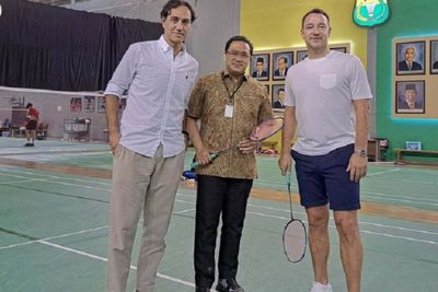 John Terry dan Alessandro Nesta Mampir ke Pelatnas PBSI, Ngapain Aja Ya?