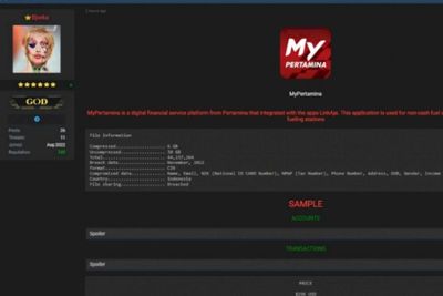 Bjorka Kembali Berulah, 44 Juta Data MyPertamina Bocor, Apa Kata Pakar Keamanan Siber?