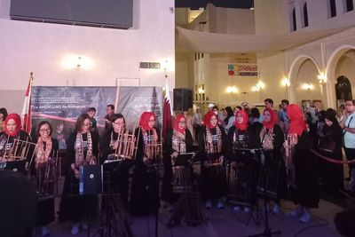 Top! Saung Angklung Udjo Meriahkan Piala Dunia 2022 di Qatar, Bawakan Lagu Hayya Hayya