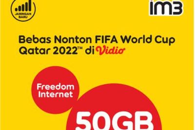 Bebas Nonton Pesta Dunia Bola di Vidio dengan Paket Freedom Internet