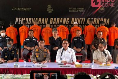 Bareskrim Musnahkan Barang Bukti 269,7 Kg Sabu Hasil Pengungkapan 4 Kasus