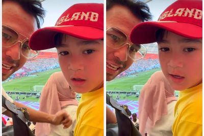 Nonton Piala Dunia di Qatar, Rafathar Tampil Keren Pakai Kaos Kuning Harga Jutaan!