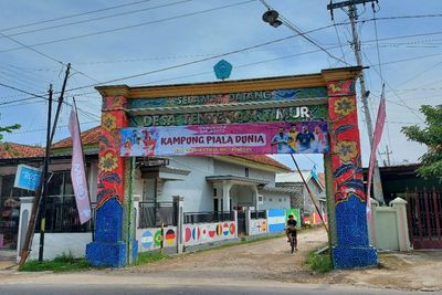 Desa di Madura Ini Tiba-tiba Jadi Kampung Piala Dunia, Meriahnya Enggak Kalah dengan Qatar