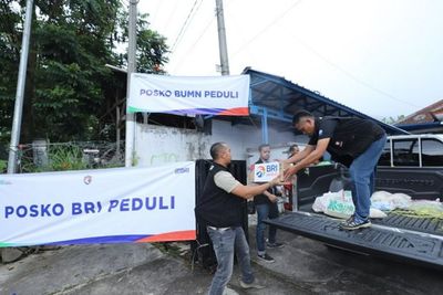 Bangun Posko Kesehatan, BRI Gerak Cepat Bantu Korban Gempa Cianjur