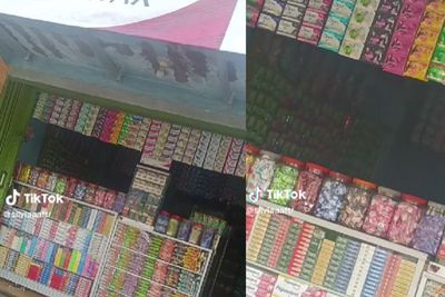 Viral Penampakan Warung Perfeksionis , Pemilik Tata Dagangan Sesuai Warna dan Ukuran