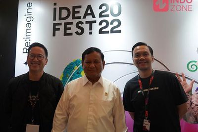 Hadiri IdeaFest 2022, Menhan Prabowo Akui Butuh Banyak Diskusi