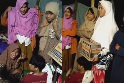 Nyesek tapi Lucu, Pengungsi Laki-Laki Gempa Cianjur Pakai Daster dan Gamis, Bantuan Kurang