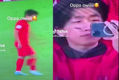 Viral Suporter Bola Korea Selatan Punya Wajah Mirip Presiden Jokowi, Kaesang: Opaaa Owi!