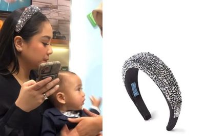 Nagita Slavina Pakai Bando Seharga Belasan Juta, Netizen Kaget: Motor Nemplok di Kepala!