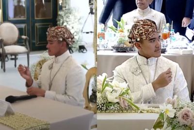 Nggak Bisa Diem, Kaesang Bikin Tingkah Kocak di Meja Akad Nikah, Ngilangin Grogi Ya?