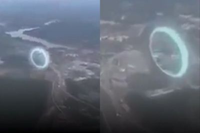 Heboh Penampakan Lingkaran Portal Dimensi di Atas Langit, Warganet: Halunya Tinggi Banget