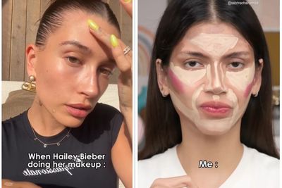 Kocak! Begini Aksi Sabrina Chairunnisa Bandingkan Gaya Makeupnya dengan Hailey Bieber