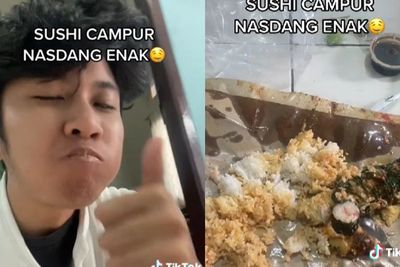 Anti Mainstream! Inspektur Nguyen Ternyata Suka Makan Naspad Campur Sushi, Netizen Protes