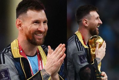 Lionel Messi Pakai Jubah Hitam Rayakan Argentina Juara Piala Dunia 2022, Ini Loh Maknanya