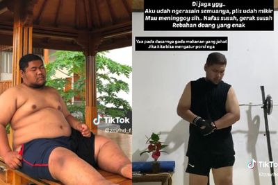 Keren! Pria Berbobot 168 Kg Berhasil Susut 70 Kg, Dulu Apa Saja Dilahap, Kini Hidup Sehat