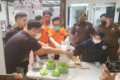 Polda Metro Jaya Musnahkan Barang Bukti Sabu Irjen Teddy Minahasa