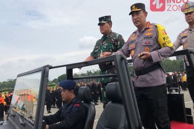 Persiapan Total! Panglima TNI-Kapolri Pimpin Langsung Apel Gelar Pasukan Operasi Lilin