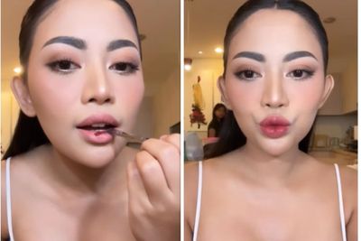 Intip Tutorial Rachel Vennya Bikin Ombre Bibir, Hasilnya Jadi Glossy dan Plumpy