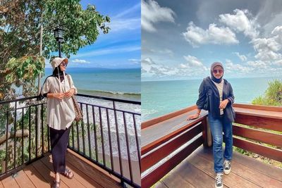 6 OOTD ke Pantai yang Cocok untuk Pengguna Hijab, Simple!