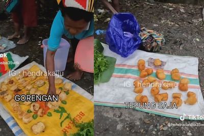 Pria Ini Tunjukkan Jajanan di Pedalaman Papua, Bahan Gorengan Bikin Geleng-geleng Kepala