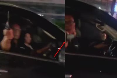 Sambil Nyalip, Pengemudi Pajero Arogan Todongkan Pisau ke Pengendara Lain, Aksinya Viral!
