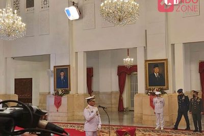 Presiden Jokowi Resmi Lantik Laksamana Madya Muhammad Ali sebagai KSAL