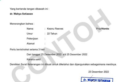 Viral Surat Sakit Online , Dokter dan Pasien Akan Dipidana 4 Tahun Penjara Jika Berbohong
