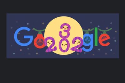 Tak Cuma Manusia, Google Doodle Rayakan Tahun 2023 dengan Animasi Taburan Confetti