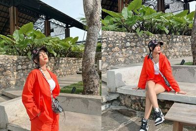 Outfit Cakep ala Fuji di Awal Tahun 2023, Tampil Casual dengan One Set Super Cerah