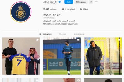 Akun Instagram Al Nassr Diprotes Fans Ronaldo, Followers Naik Tajam