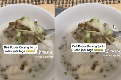 Nasib Apes Pria Beli Bubur Kacang Hijau Tapi Udah Jadi Toge, Sukses Bikin Netizen Ngakak