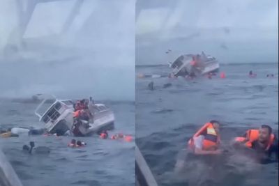 Kapal Cepat Angkut Turis Asing Tenggelam di Perairan Sanur, Dihantam Gelombang Besar