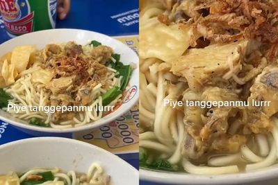 Jijik! Ada Belatung di Mie Ayam, Warganet: Ada Orang Lain yang Enggak Senang