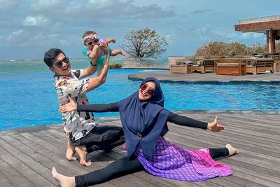 Habis Jet Ski, Ria Ricis Ajak Anak Naik ATV Nyusuri Sungai Ekstrem: Nasib Jadi Moana