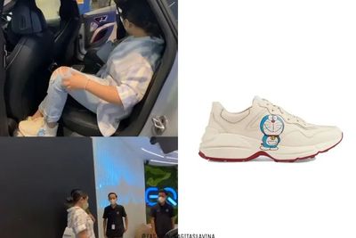 Nagita Slavina Pakai Sepatu Gambar Doraemon Rp13 Juta, Netizen: Kenapa Gak Norak Ya?