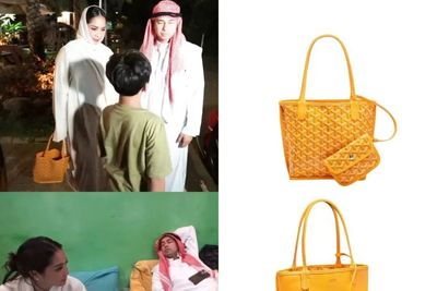 Nagita Slavina Berhijab Tenteng Tas Kuning Gonjreng: Harganya Ngalahin Ginjal Gue!