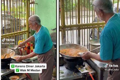 Viral Kuliner Karen s Dinner versi Medan, Warung Mie Wak M yang Marahnya Gak Dibuat-buat