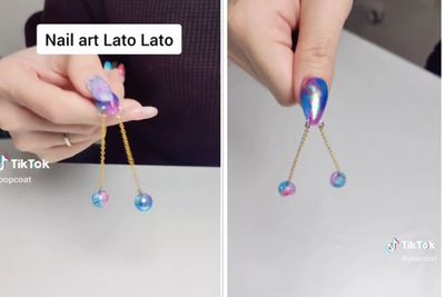 Viral Bikin Nail Art Berbentuk Lato-Lato di Kuku, Bisa Dimainkan Loh!