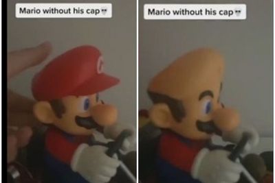 Ternyata Begini Penampakan Kepala Mario Bros Kalo Tanpa Topi, Botak Plontos!