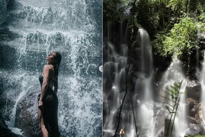 Keindahan Air Terjun Kanto Lampo Bali, Tempat Liburan Wulan Guritno