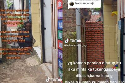 Miris! Gara-gara Pesan Whatsapp, Akses Jalan di Depan Rumah Ditutup Tembok Tetangga
